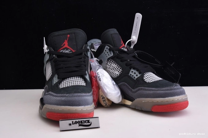 Rep x Off White Bred CV9388-001 4 Retro Air Jordan 0810